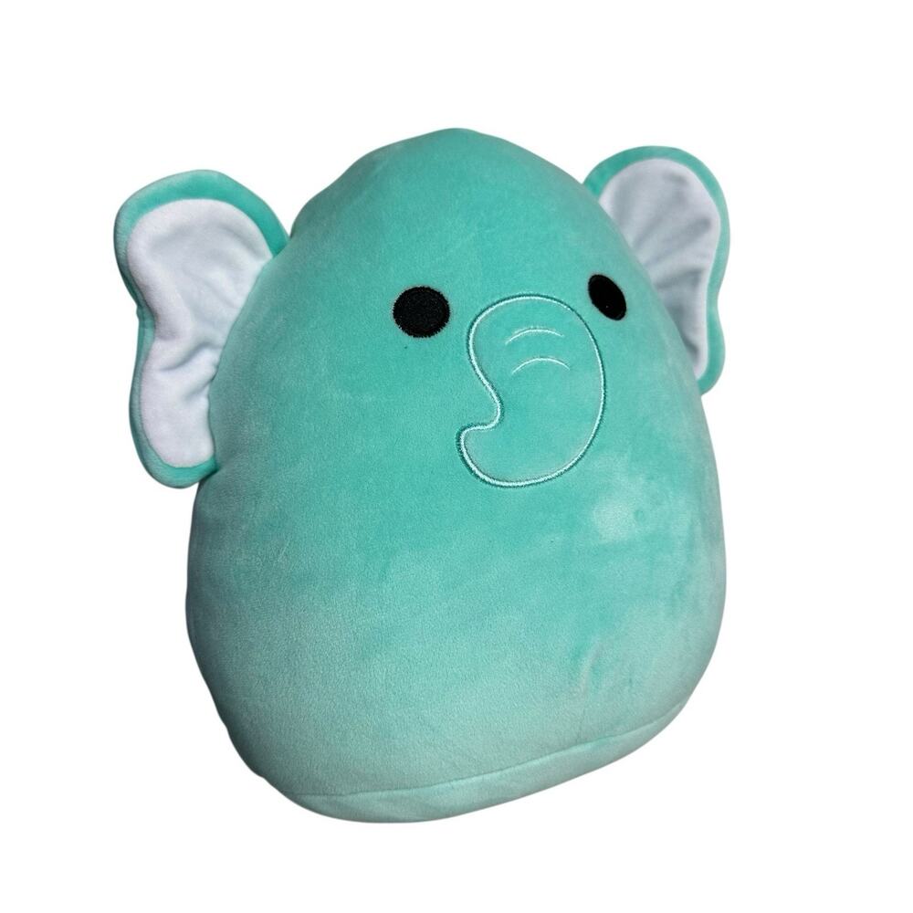 Squishmallows 10" Diego the Aqua Elephant Stuffed Plush Toy Soft Cute